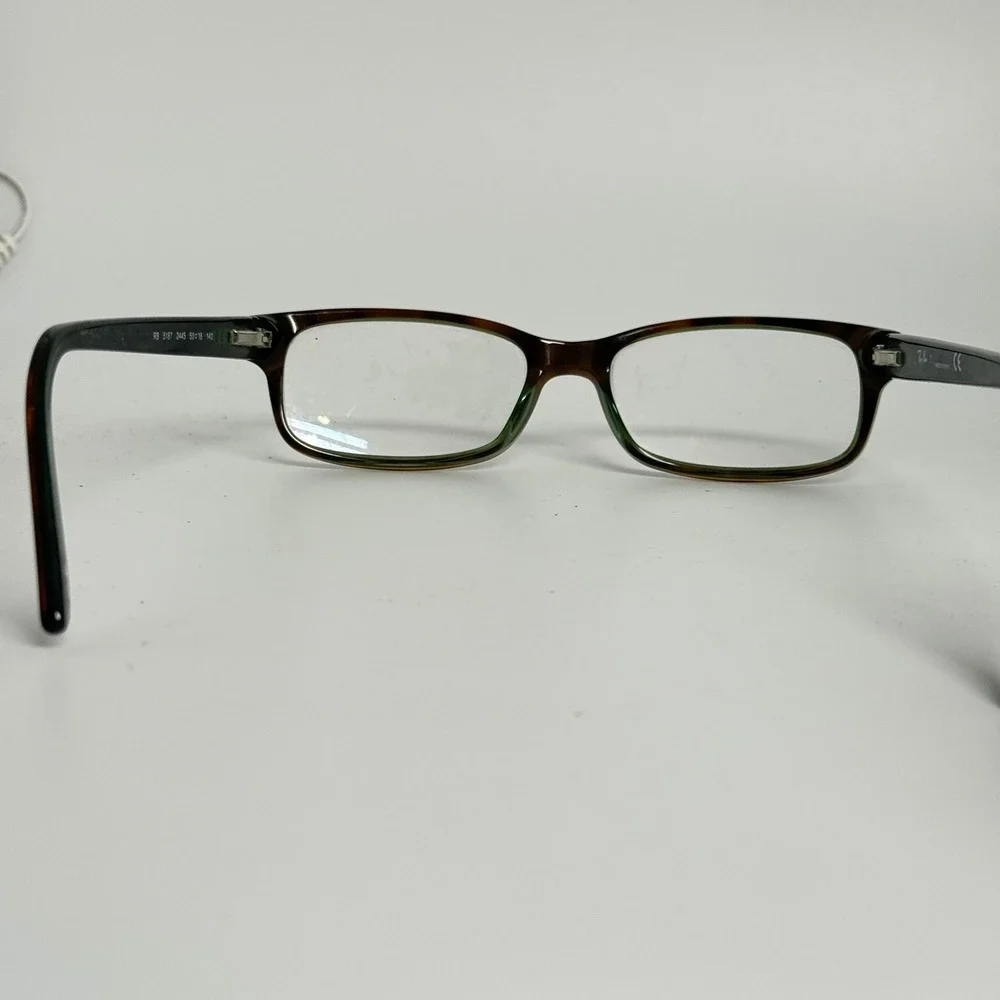 Ray Ban RB 5187 2445 Tortoise Green Eyeglasses Frames 50-16-140 Rectangular